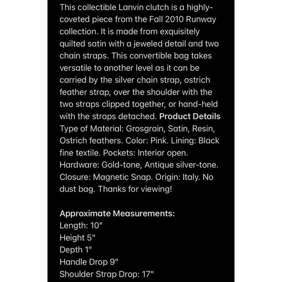 Lanvin Feathered Ouloulette Clutch Bag - Picture 2 of 15